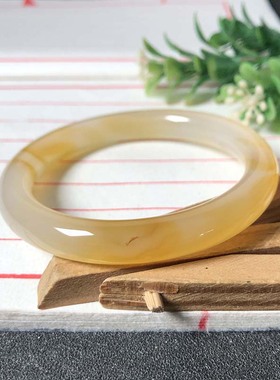 53圈口海洋玉髓手镯天然玛瑙草花