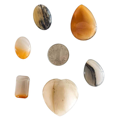 海洋玉髓戒面玛瑙挂件象形吊坠