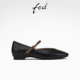 春季 S0227 新款 黑色玛丽珍鞋 fed平底芭蕾鞋 女款 女鞋 通勤单鞋 ZF288