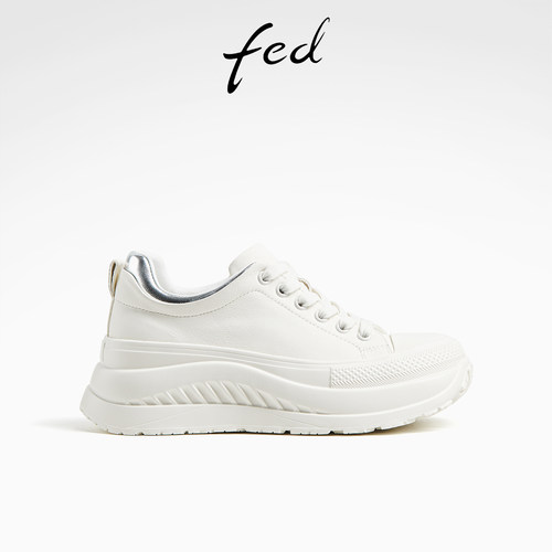 fed小白鞋秋季百搭女鞋厚底增高鞋休闲板鞋运动鞋女D0820-YAB093