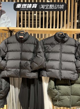 耐克NIKE男装冬季羽绒服JORDAN保暖黑色短款立领厚外套IF4260-010