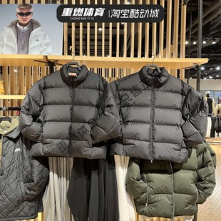 耐克NIKE男装冬季羽绒服JORDAN保暖黑色短款立领厚外套IF4260-010