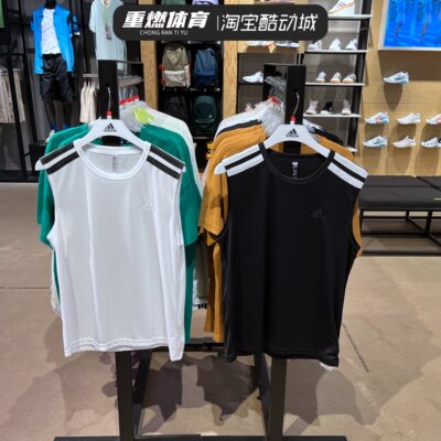 阿迪达斯背心男2022夏季新款无袖