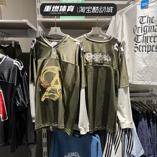 阿迪达斯三叶草宽松运动休闲T恤