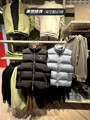 保暖立领运动棉服马甲