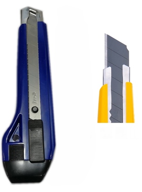 得力大号美工刀裁纸刀美术刀切纸刀壁纸裁地毯软玻璃办公工具刀