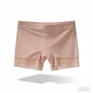 情美时三分安全裤 提臀蕾丝边防走光不卷边舒适柔软莫代尔少女新款