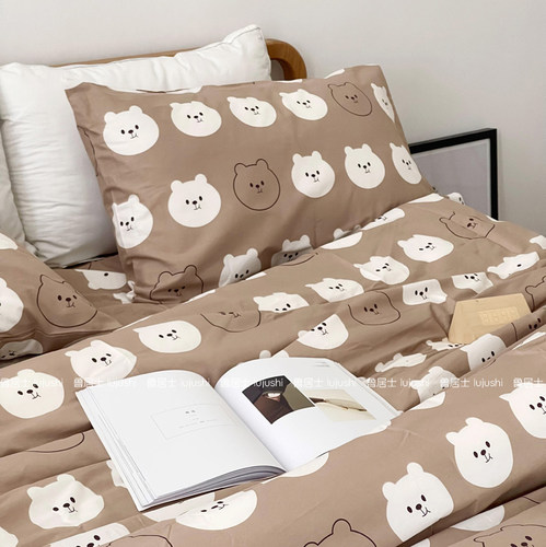 床单被套100%纯棉斜纹活性