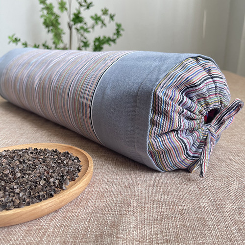 老粗布荞麦壳护颈枕大号