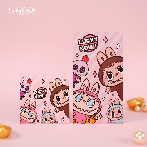 2026 马年新年拉布布labu可爱卡通利是封 大号个性创意红包压岁钱