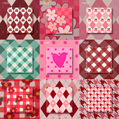 2026马年新年菱形格子千鸟格樱桃花朵爱心简约创意个性 红包利是封