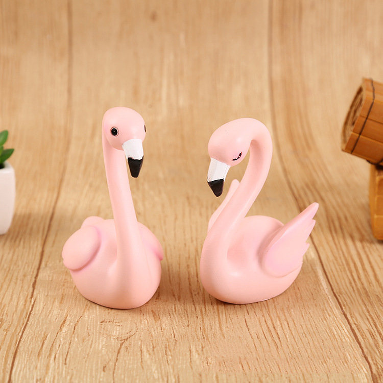 树脂工艺品蛋糕装饰火烈鸟礼品