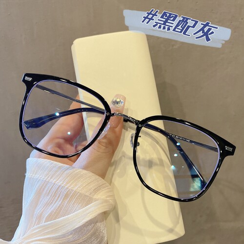 超轻美拉德茶丹阳显瘦方框眼镜