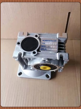 涡轮蜗杆减速机 RV30 速比80 法兰90*90  11孔 输出孔14