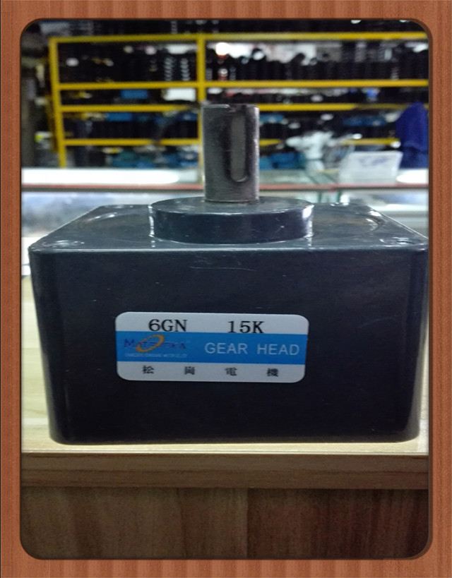 松岗电机 变速箱 6GN 15K 减速箱 轴径15mm 外径104*104