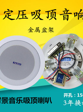 TADS迪声 定压吸顶喇叭 商店背景音乐套装 超市吊顶公共广播音响