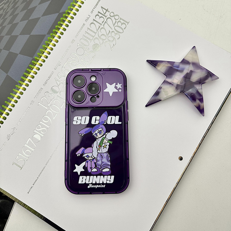 auupoint全包软壳紫色苹果手机壳