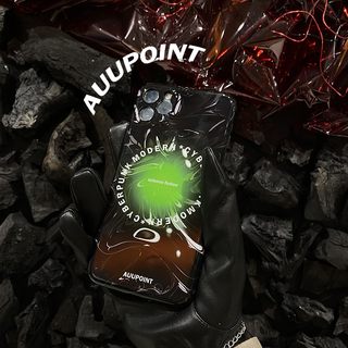 auupoint原创适用苹果iphone15promax手机壳14pro全包光面软壳赛博朋克个性13酷全包光面软壳潮酷情侣手机壳