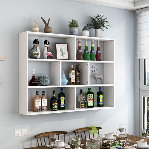 餐厅饭店墙上悬挂式创意多层酒架