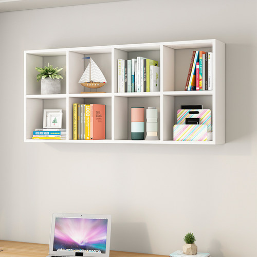 超强承重简约款书柜壁挂式收纳柜