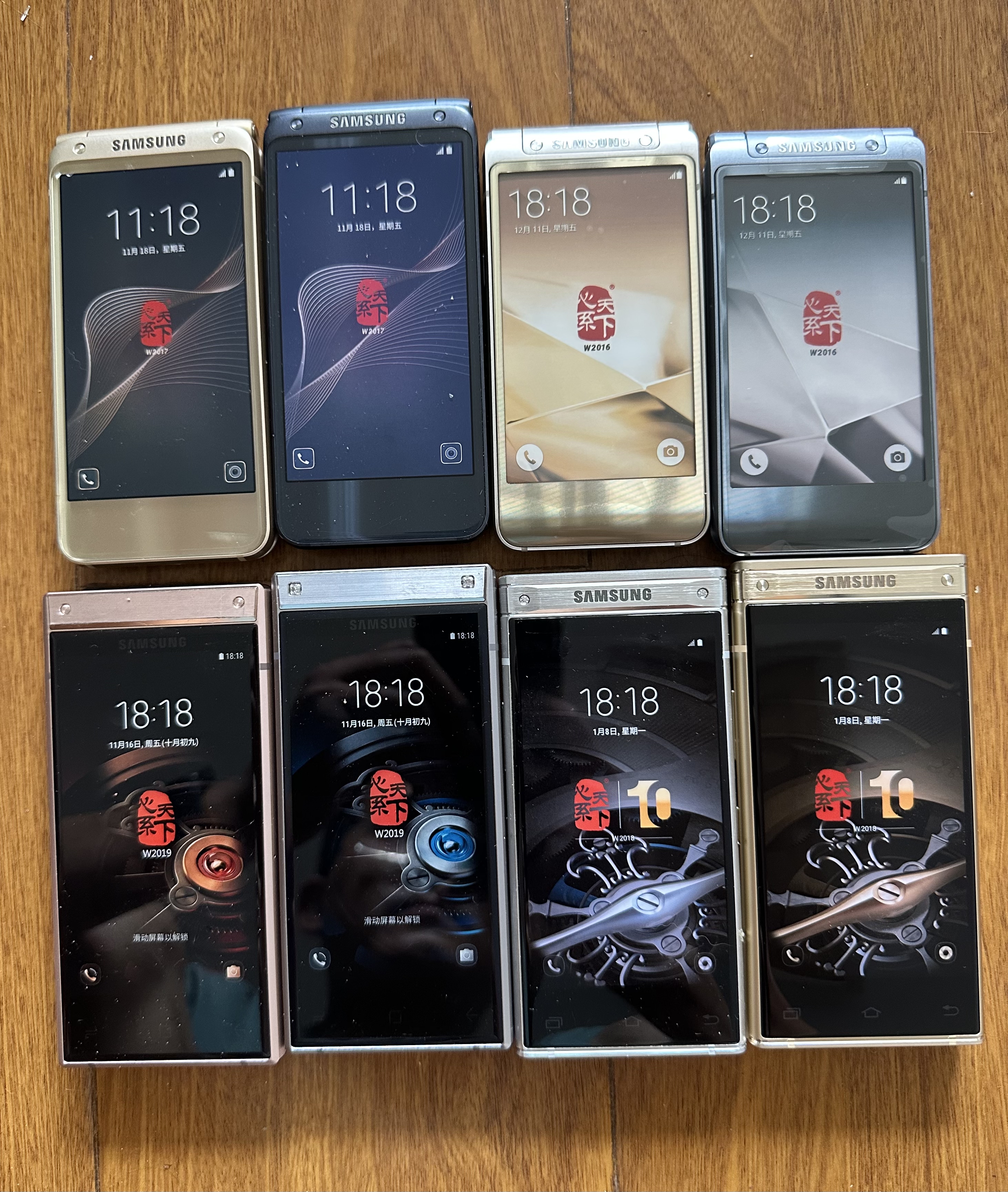 Samsung W2016/W2017/W2018/W2019 оригинальная металлическая версия модель мобильного телефона модель клавиатуры Изображение 1