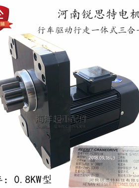 REESET电机TYP YCD21-4 0.8KW 河南锐思特起重机三合一软起动电机