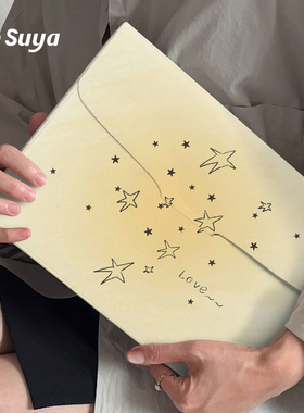 苏雅黄色星星笔记本电脑包适用苹果macbookair14英寸内胆包华为matebook13保护套女士联想小新米1615点6防震3