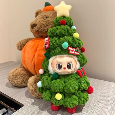 labubu手工圣诞树娃衣17cm