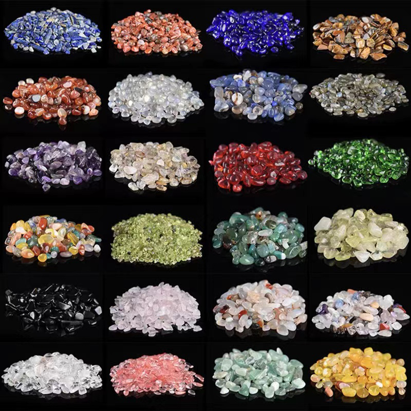 天然水晶碎石消磁石手链吊坠