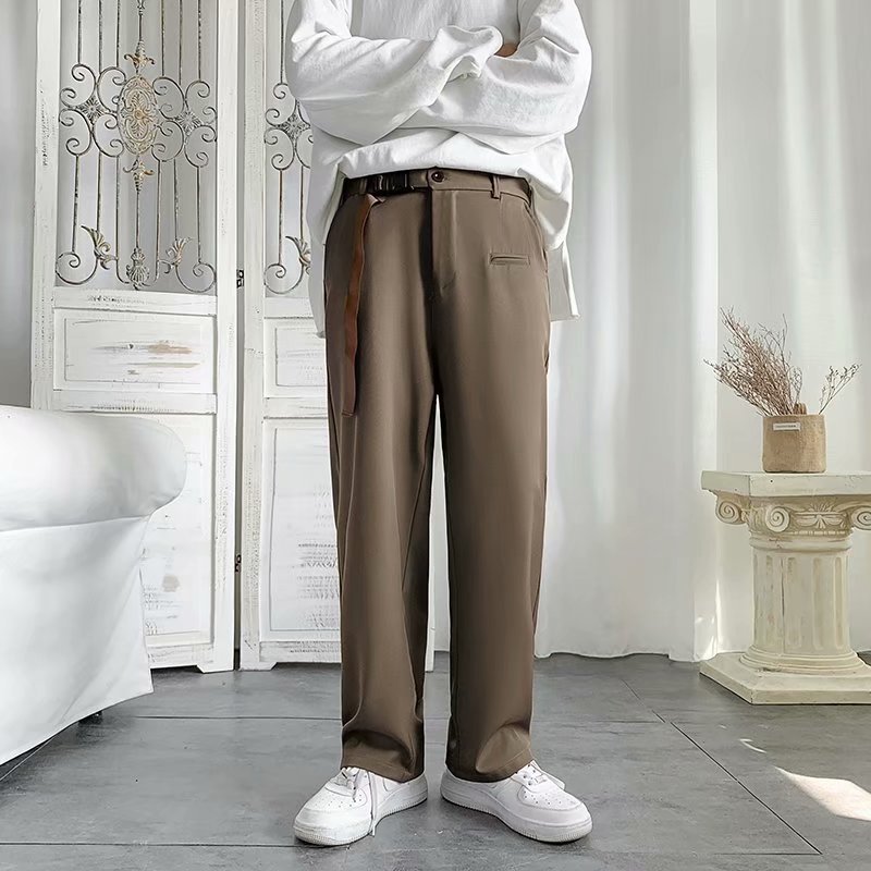 Spring and summer casual straight casual suit pants