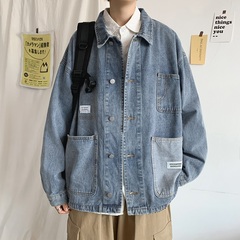 Autumn and winter 2021 denim jacket loose casual coat for men