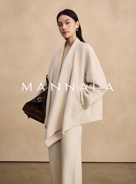 MANNALA丨“法兰西”独家定织Row风优雅知性翻领山羊绒大衣 Q6248