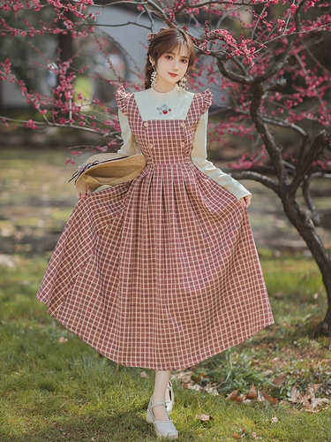 Ретро трикотажный комплект, свитер, платье, осенняя юбка, французский ретро стиль, городской стиль