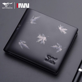 七匹狼钱包男款 年轻人皮夹子 大学生皮夹男生短款 真皮男士 2025新款