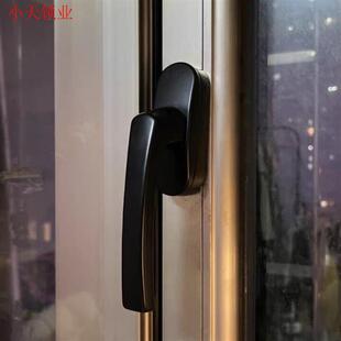 老式50型铝合金窗户把手两点锁平开窗断桥铝门窗配件传动执手拉.