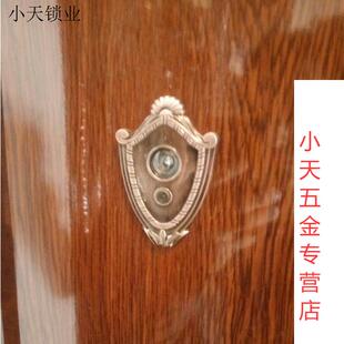 防盗门猫眼门铃一体35管径加长猫眼带门铃高清多功能家用门镜通.