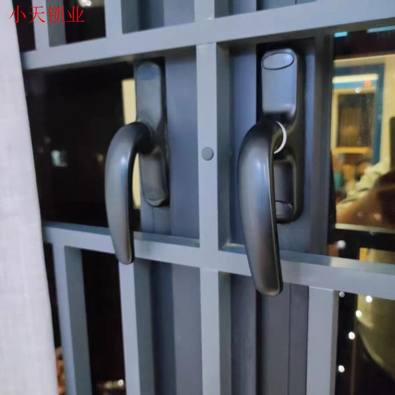 老式50型铝合金窗户把手平开窗断桥外推门窗传动执手拉手外开配.