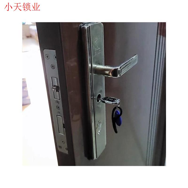 王力把手王力特能防盗门面板拉手圆孔单活老式通用型防盗门锁包.