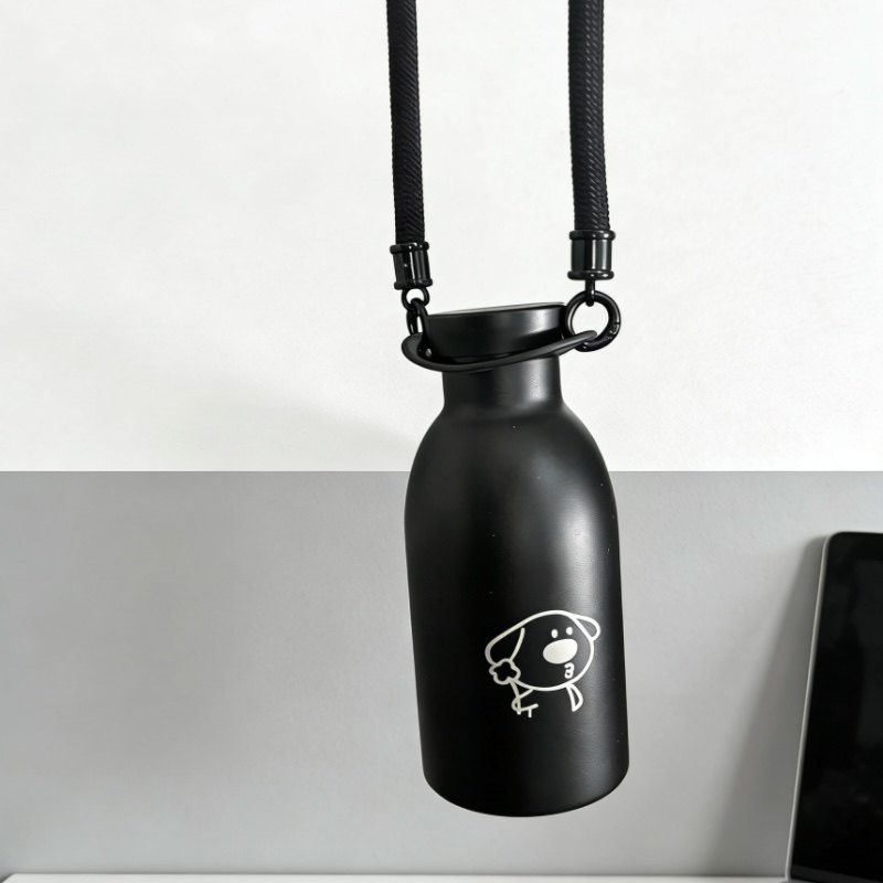 M站同款水杯定制保温杯水壶304不锈钢水瓶防漏便携创意stand背绳