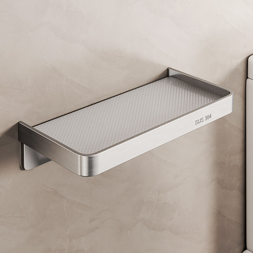 公共免打孔304不锈钢放置台托盘