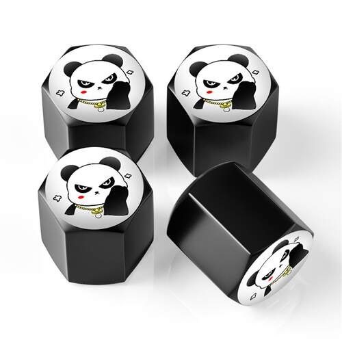 新品熊猫图案log车轮胎改