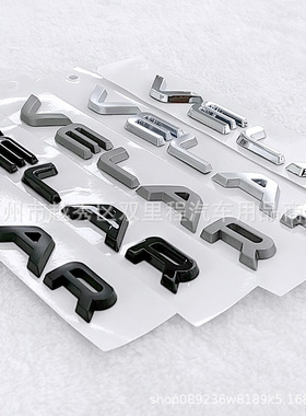 适用于路虎揽胜星脉 VELAR车标高配改装英文字母标后尾箱车贴标志