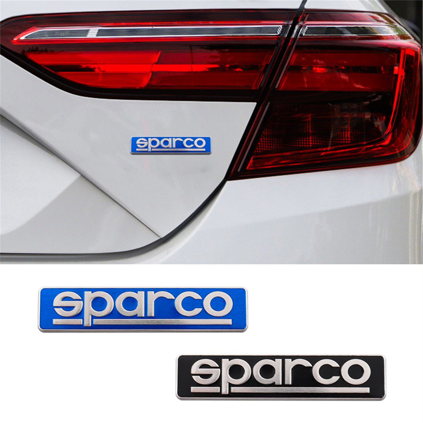 汽车金属铝标 sparco运动版 装饰贴 尾标铭牌车标划痕贴改装铝贴