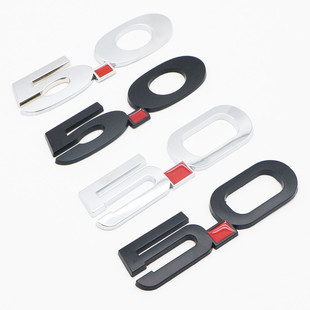 适用于福特野马5.0排量标 金属车标叶子板标侧标 5.0改装后尾标