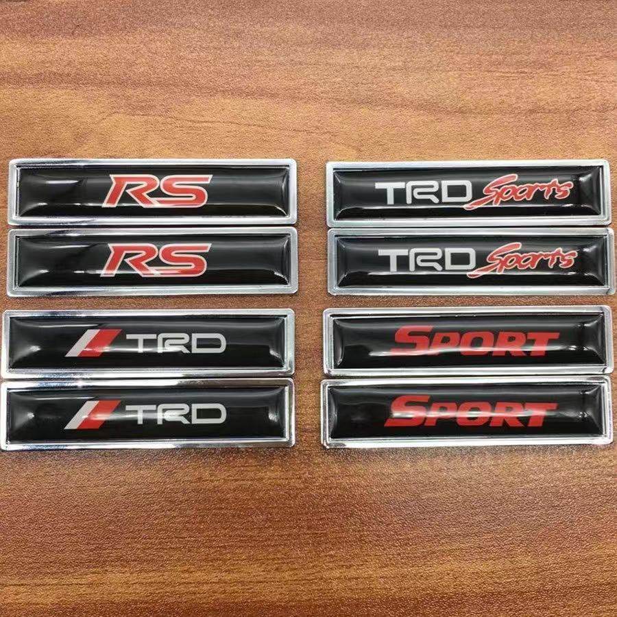 汽车改装金属小贴标对装迷你英文标滴胶侧标RS TRD SPORT