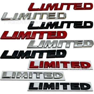 LIMITED车标适用丰田汉兰达改装金属LIMITED车身贴标后尾标侧标贴