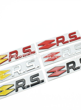 RS改装运动版字标车贴 适用于雷诺小钢炮Clio梅根 TWINGO车身贴标