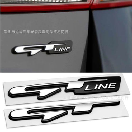 改装车标现代塑料车身贴