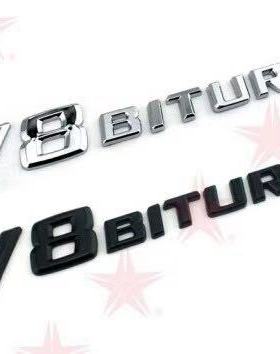 V8BITURBO高性能AMG引擎车标贴侧标叶子板车贴后尾箱装饰贴