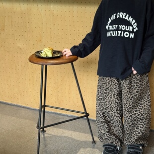 童酷2026男童春款湖州织里童装竹节棉字母印花打底衫百搭儿童T恤